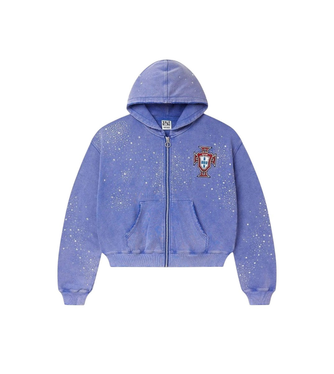 VALLEY PLUTO SEA CLUSTERED LIGHT BLUE ZIP UP