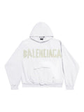 BALENCIAGA TAPE WHITE HOODIE