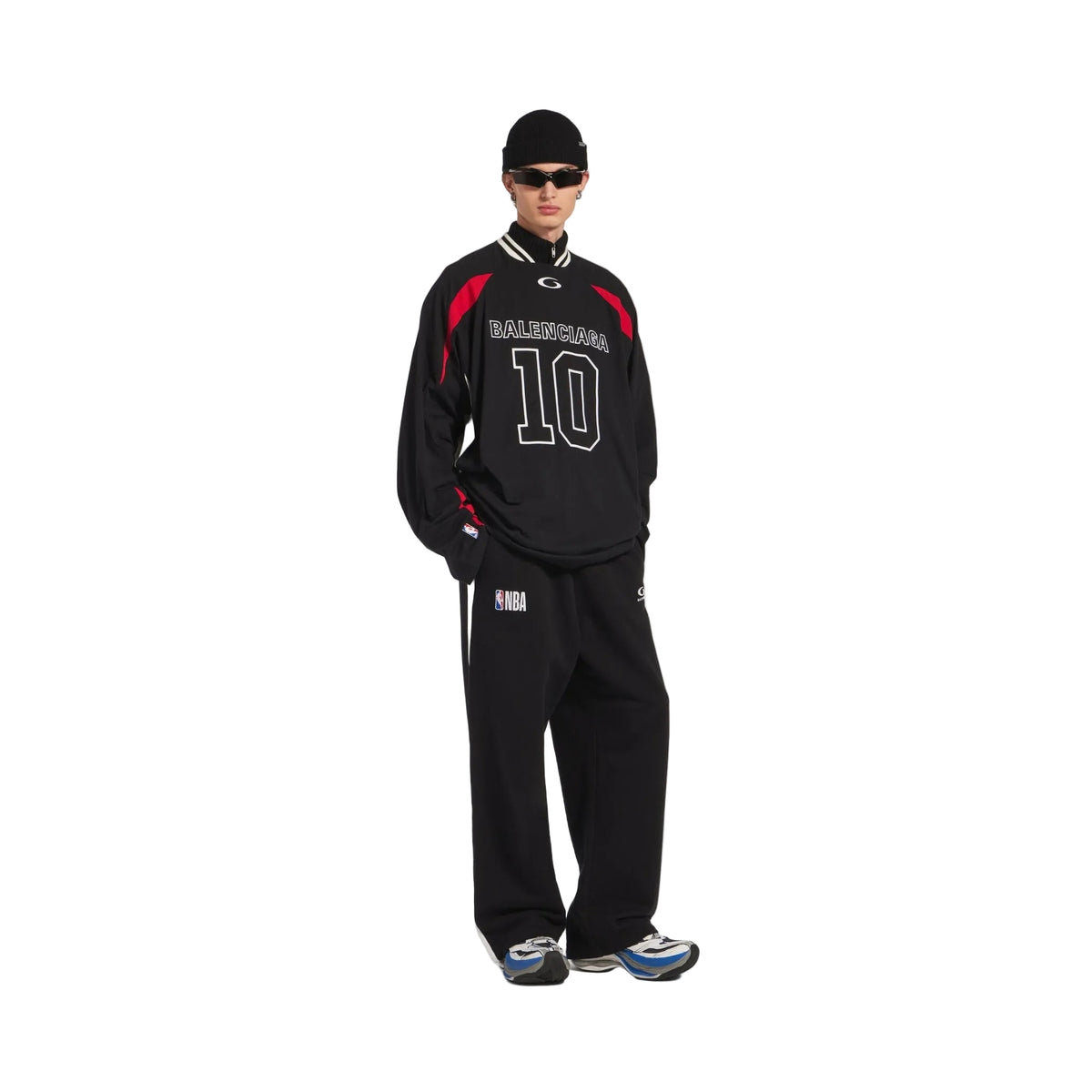 BALENCIAGA X NBA SWEATPANTS BLACK