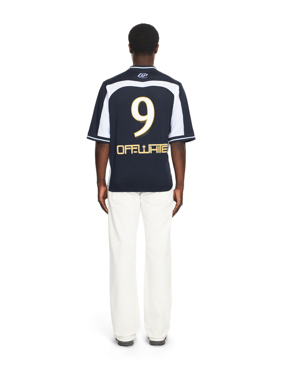 OFF WHITE ROYAL TEAM SOCCER T-SHIRT