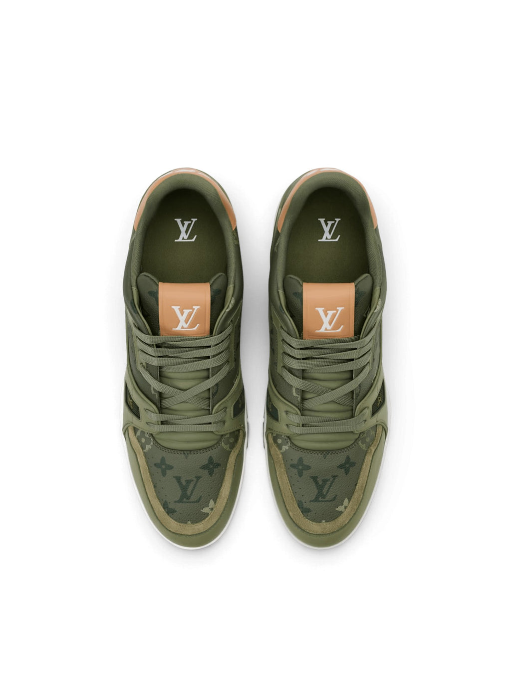 LOUIS VUITTON LV TRAINER OLIVE GREEN