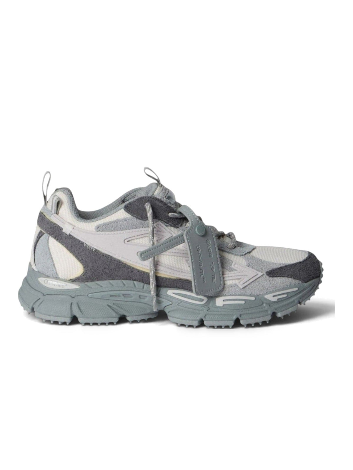 OFF WHITE BE RIGHT BACK GREY SUEDE MELANGE