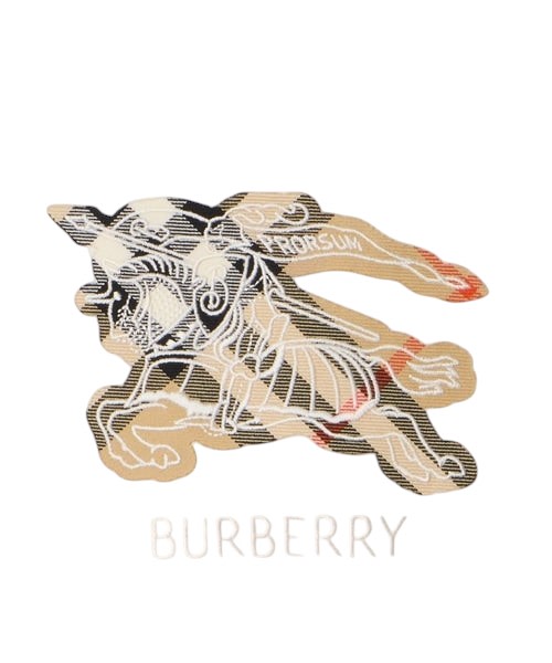 BURBERRY EKD LOGO APPLIQUE WHITE T-SHIRT