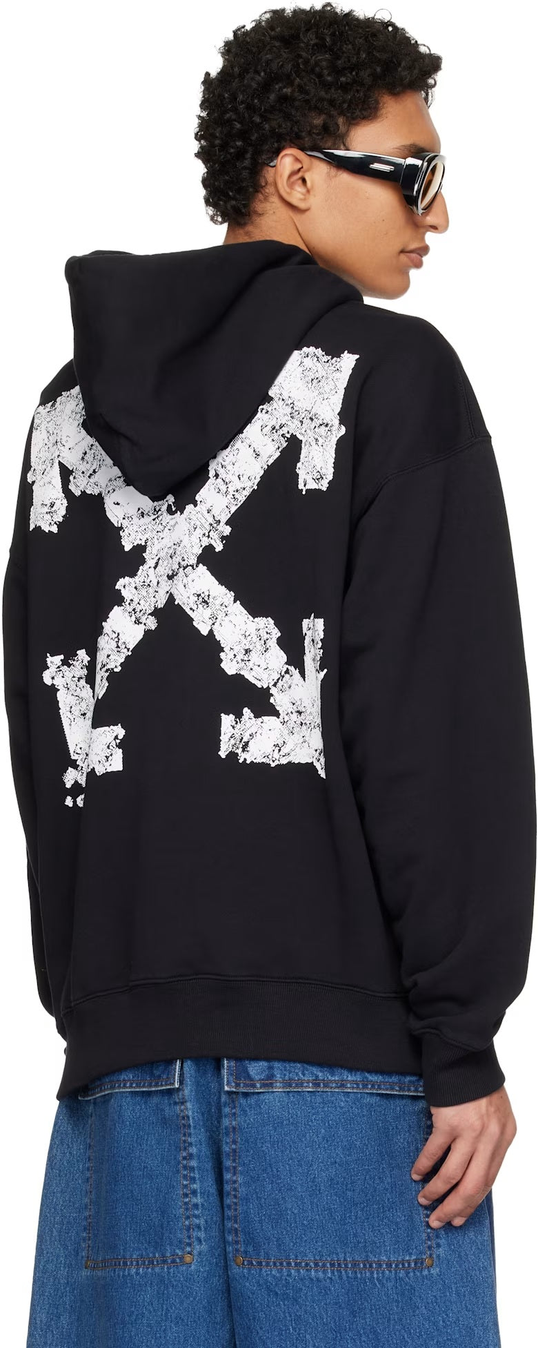 OFF WHITE HERALDIC HOODIE BLACK ARROW