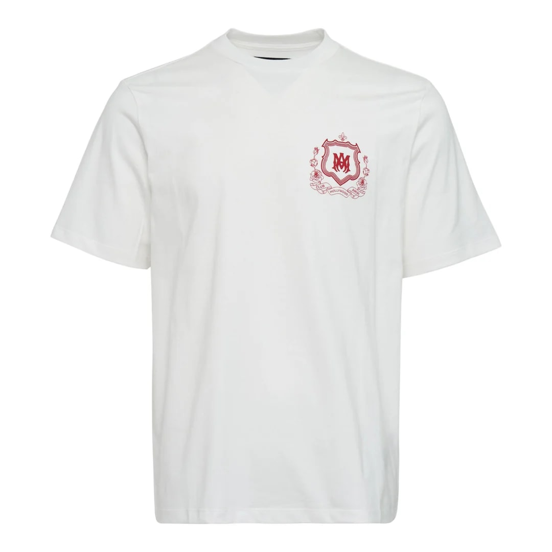 AMIRI MA CREST T-SHIRT WHITE RED