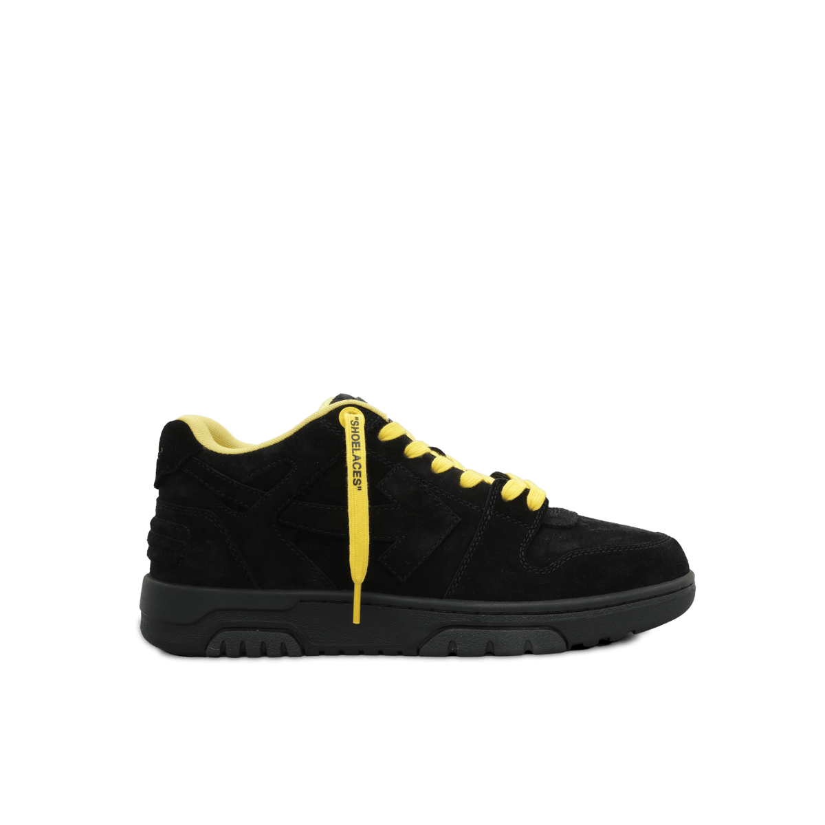 OFF WHITE OUT OF OFFICE BLACK YELLOW SUEDE