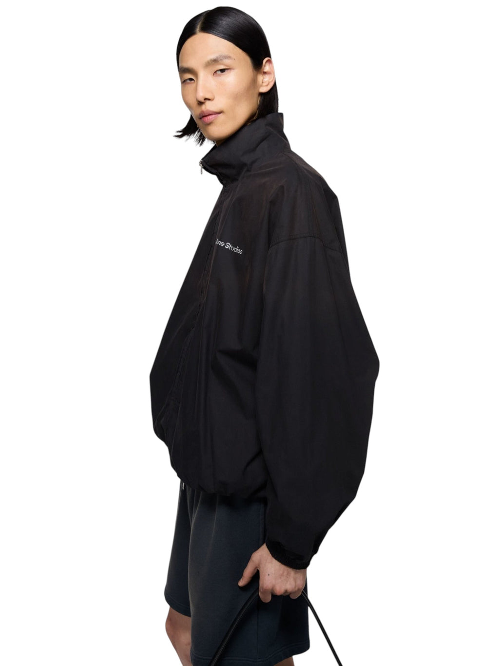 ACNE STUDIOS STOCKHOLM 1996 LOGO JACKET WASHED BLACK