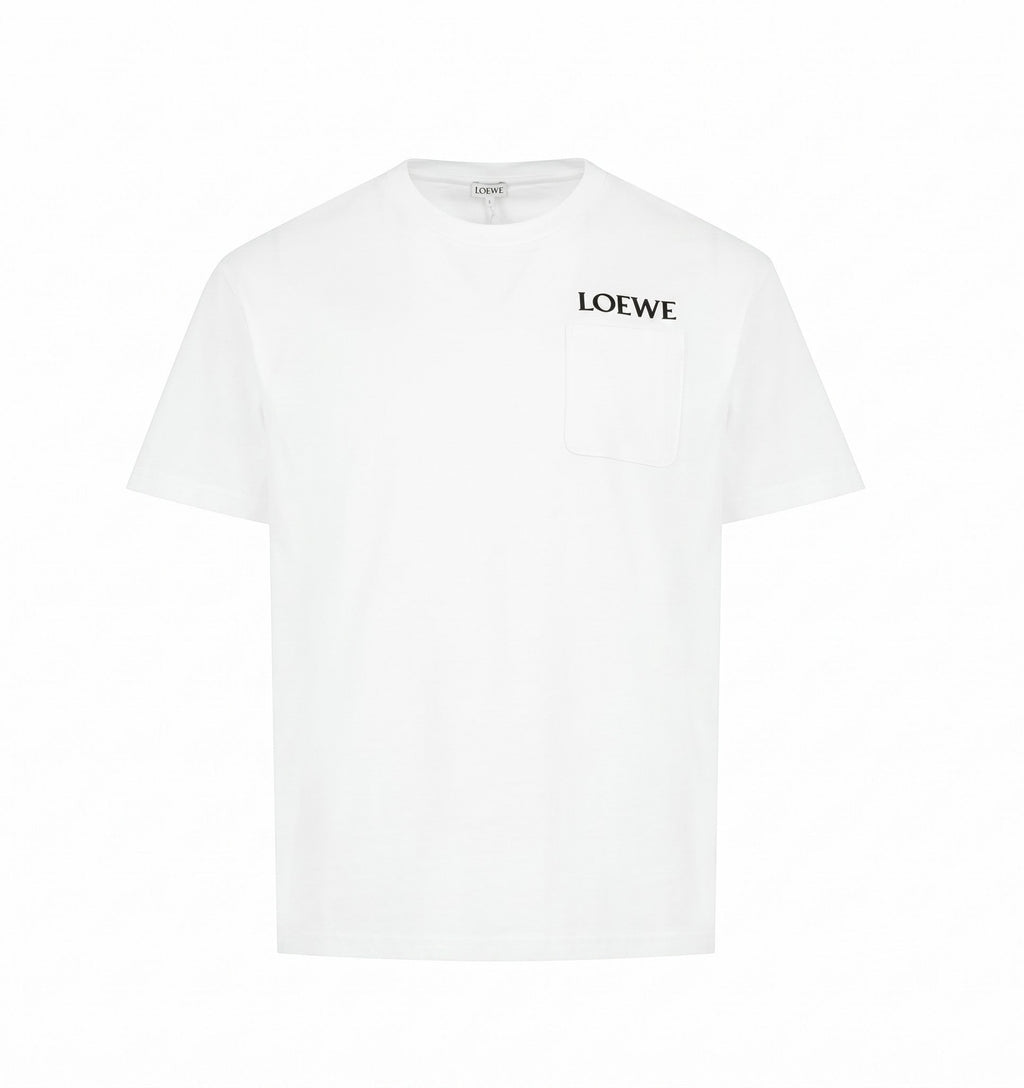 LOEWE RELAXED FIT POCKET T-SHIRT WHITE