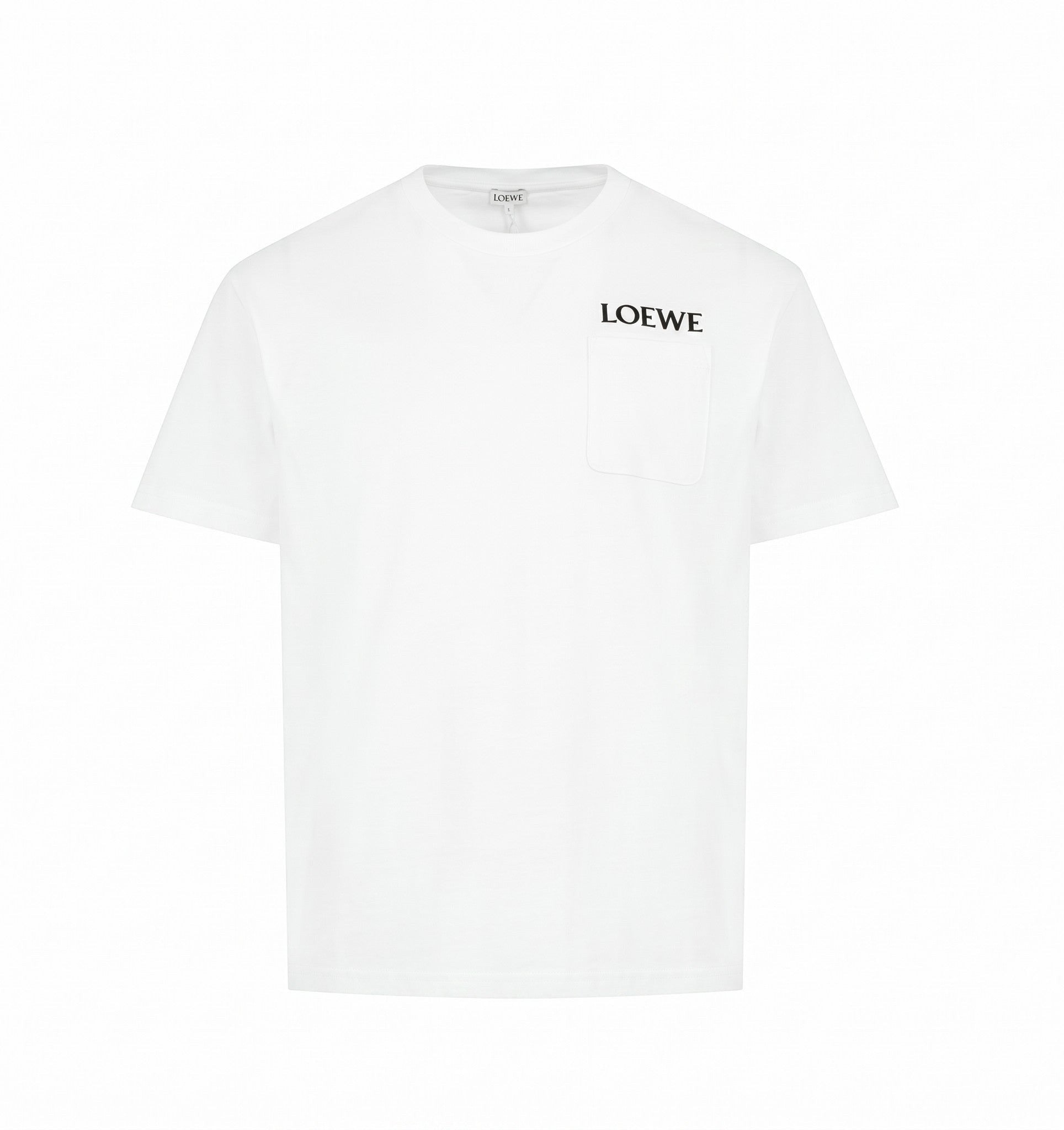 LOEWE RELAXED FIT POCKET T-SHIRT WHITE