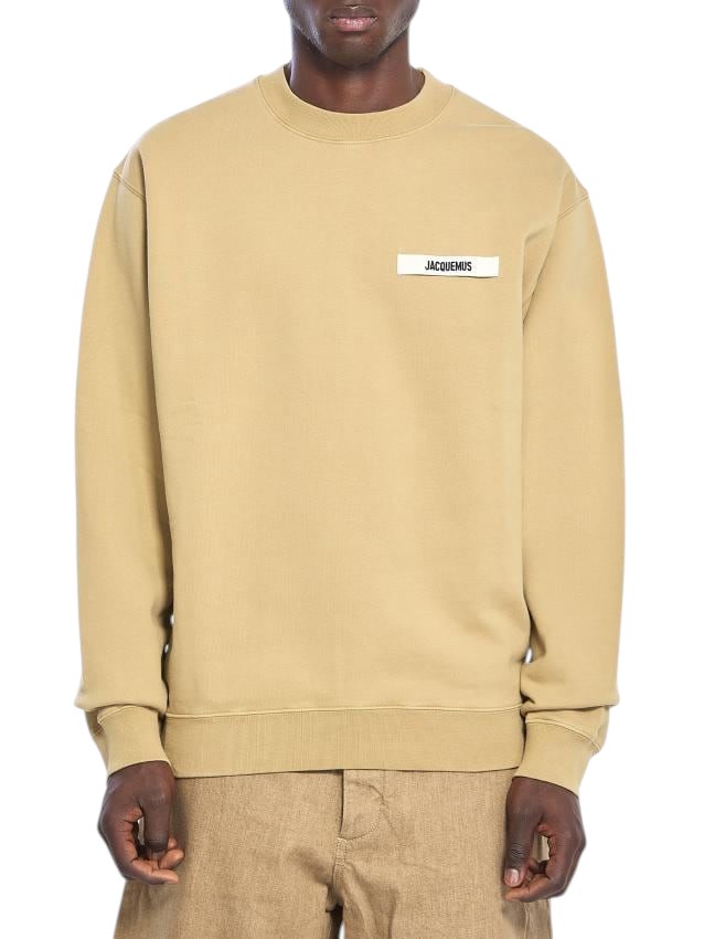 JACQUEMUS LE GROS GRAIN CREWNECK BEIGE