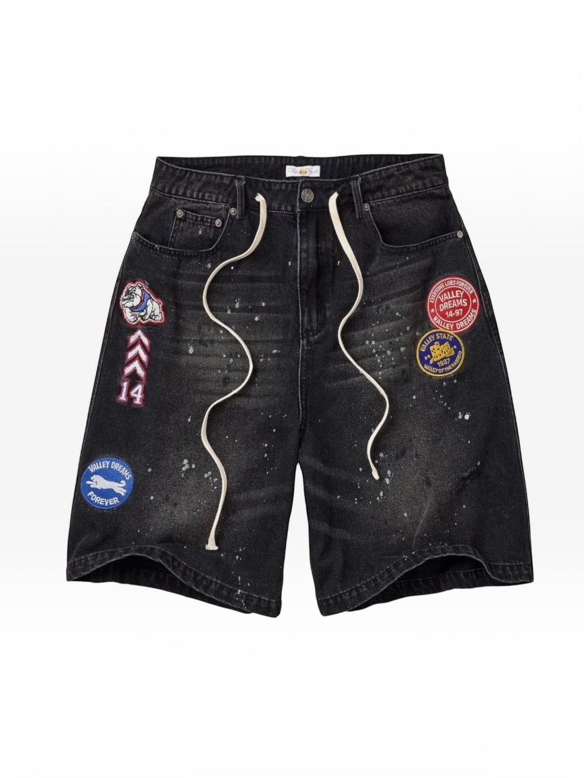 VALLEY FOREVER PARADISE JORTS BLACK