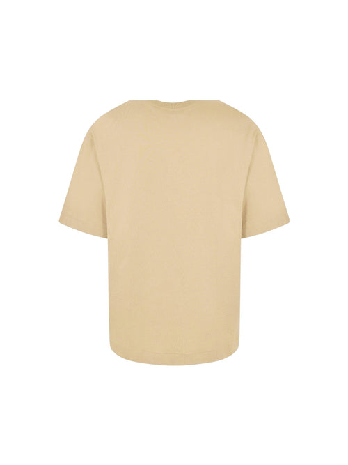 OFF WHITE OFF STAMP GRAPHIC T-SHIRT BEIGE