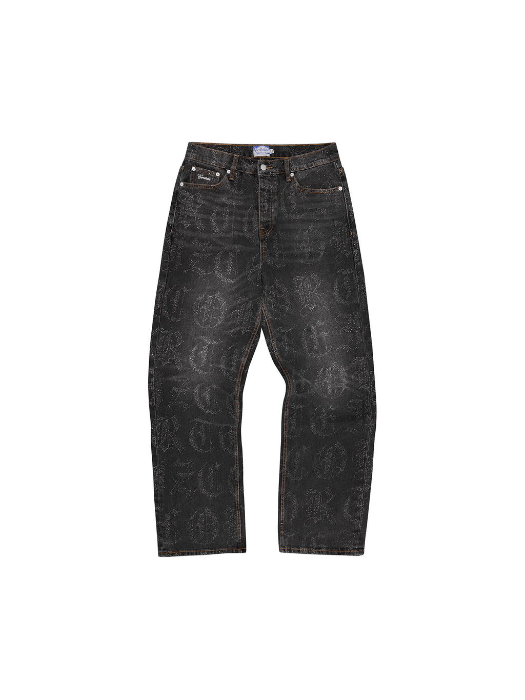 CORTEIZ OLD ENGLSH BAGGY JEANS BLACK WASH
