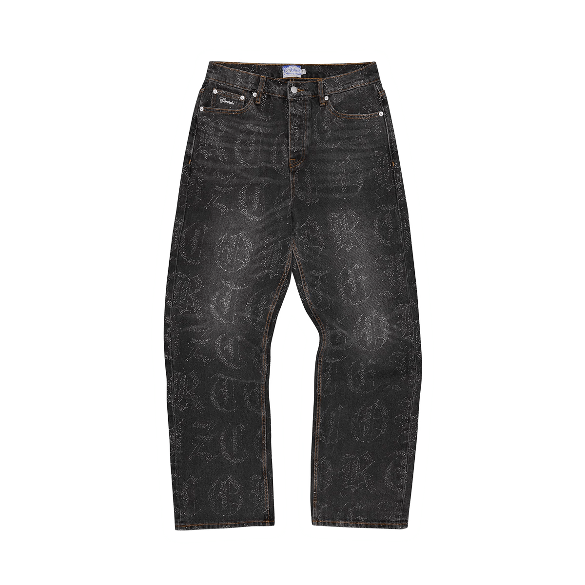 CORTEIZ OLD ENGLSH BAGGY JEANS BLACK WASH