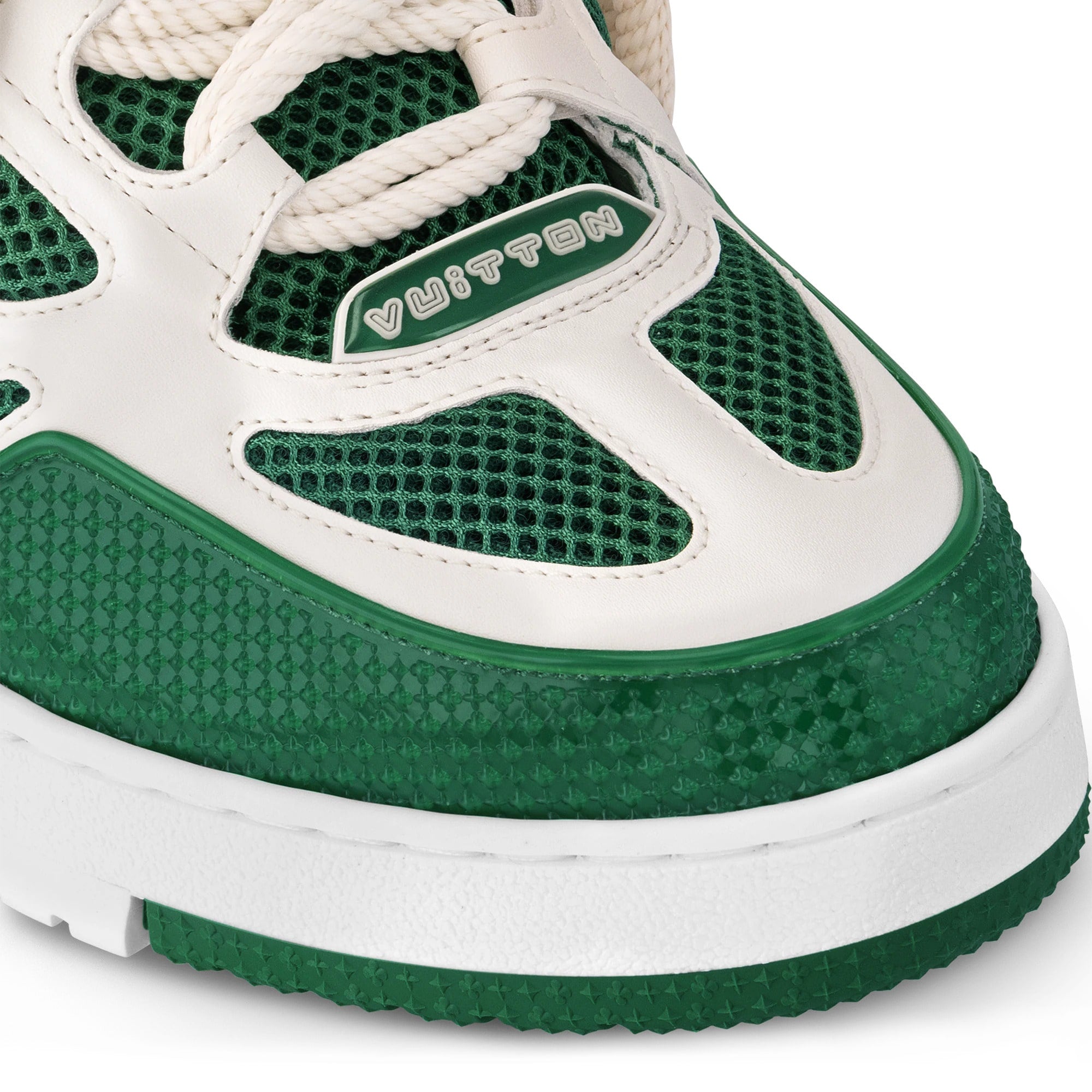 LOUIS VUITTON SKATE GREEN WHITE SNEAKERS
