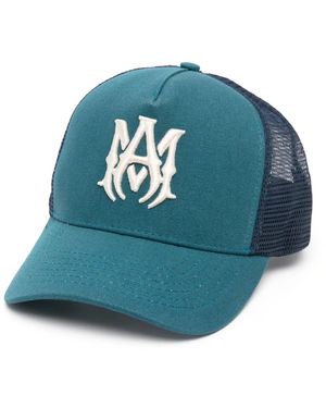 AMIRI MA LOGO TRUCKER HAT BLUE