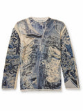 ACNE STUDIOS KARVIAN TROMPE L'OEIL SWEATER BLUE