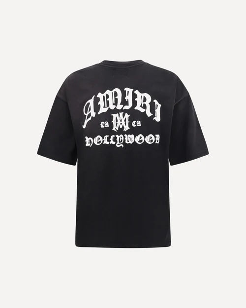 AMIRI HOLLYWOOD T-SHIRT OVERSIZE BLACK