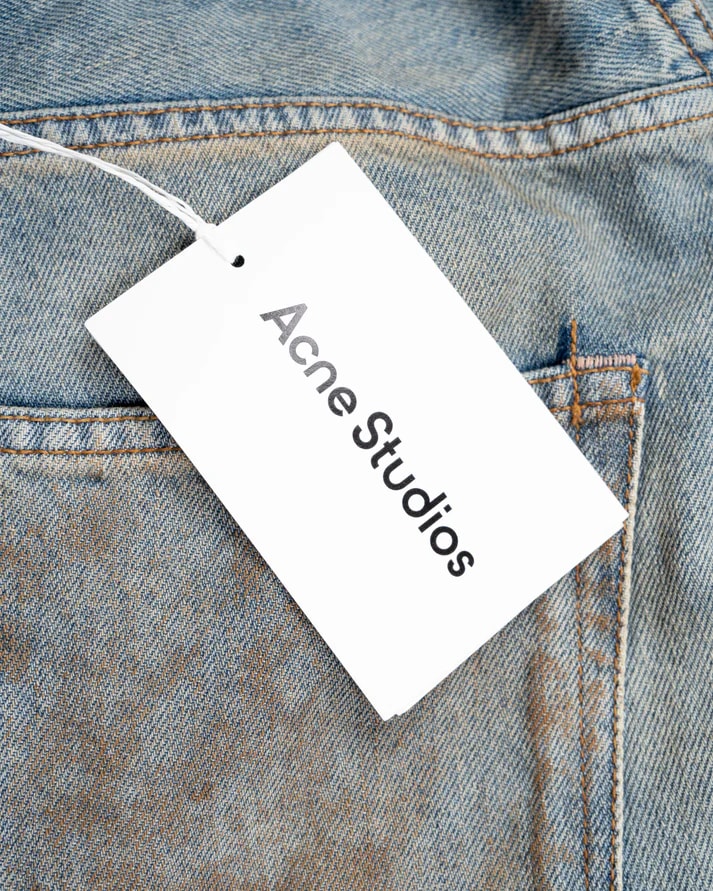 ACNE STUDIOS SUPER BAGGY DENIM MUD WASH