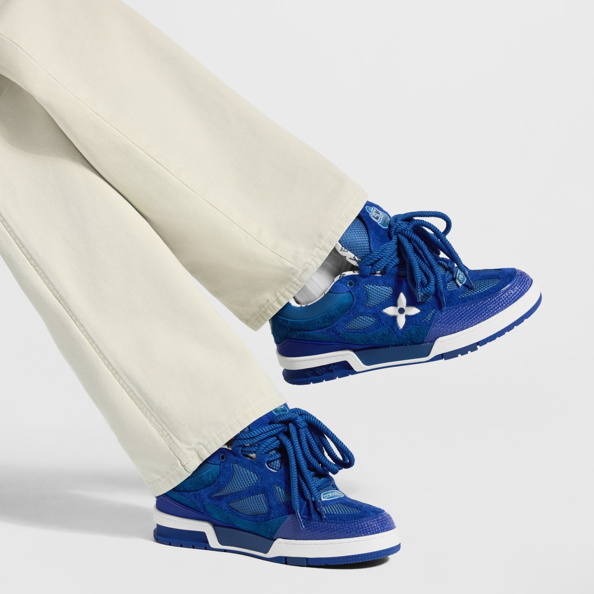 LOUIS VUITTON LV SKATE BLUE SUEDE