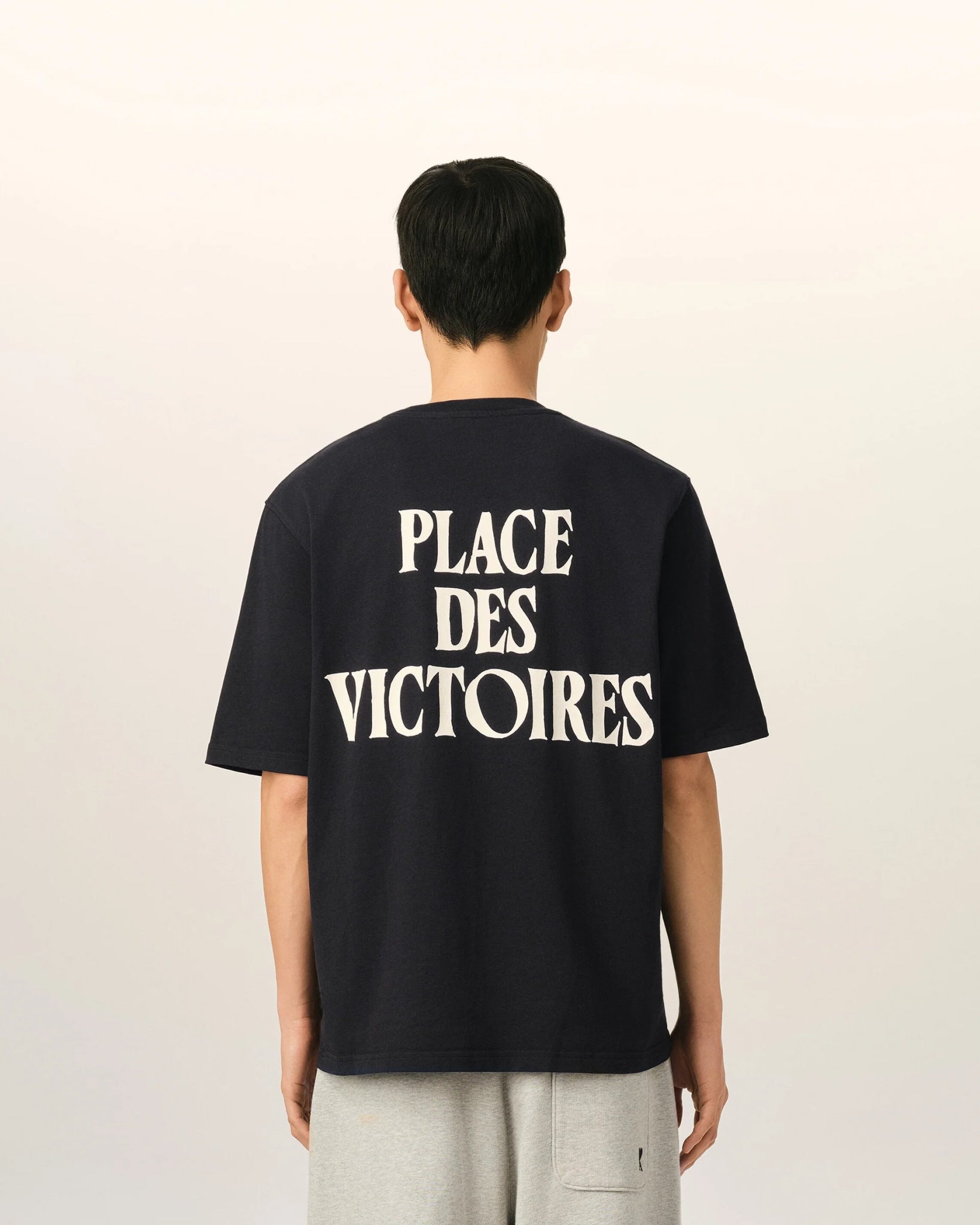AMI PARIS PLACE DES VICTOIRES T-SHIRT BLACK