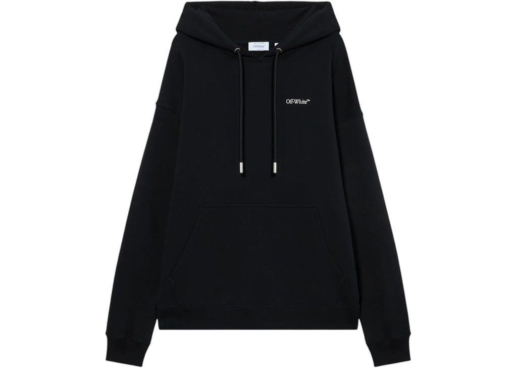 OFF WHITE CLOUD ARROW SKATE HOODIE BLACK WHITE