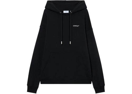 OFF WHITE CLOUD ARROW SKATE HOODIE BLACK WHITE