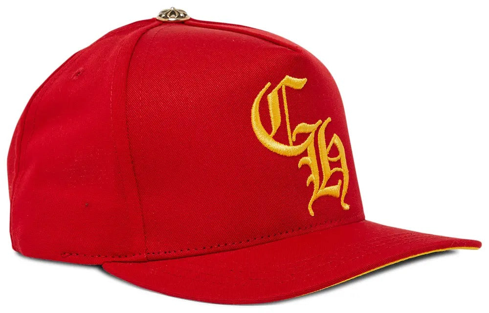 CHROME HEARTS BASEBALL HAT RED YELLOW