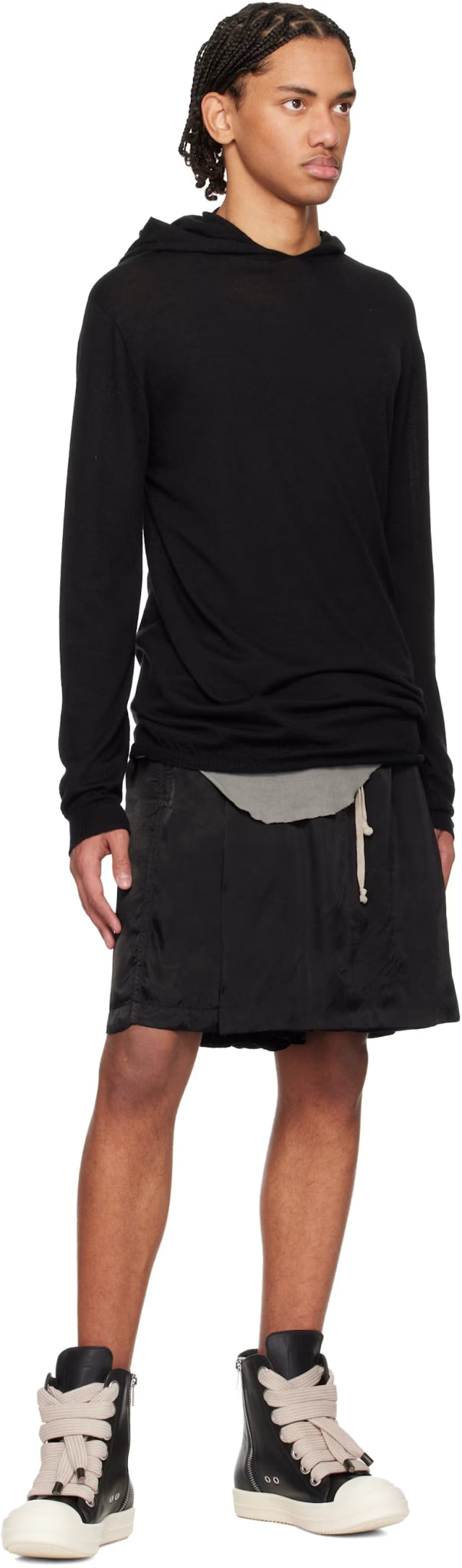 RICK OWENS JUMBO LACES RAMONES HIGH