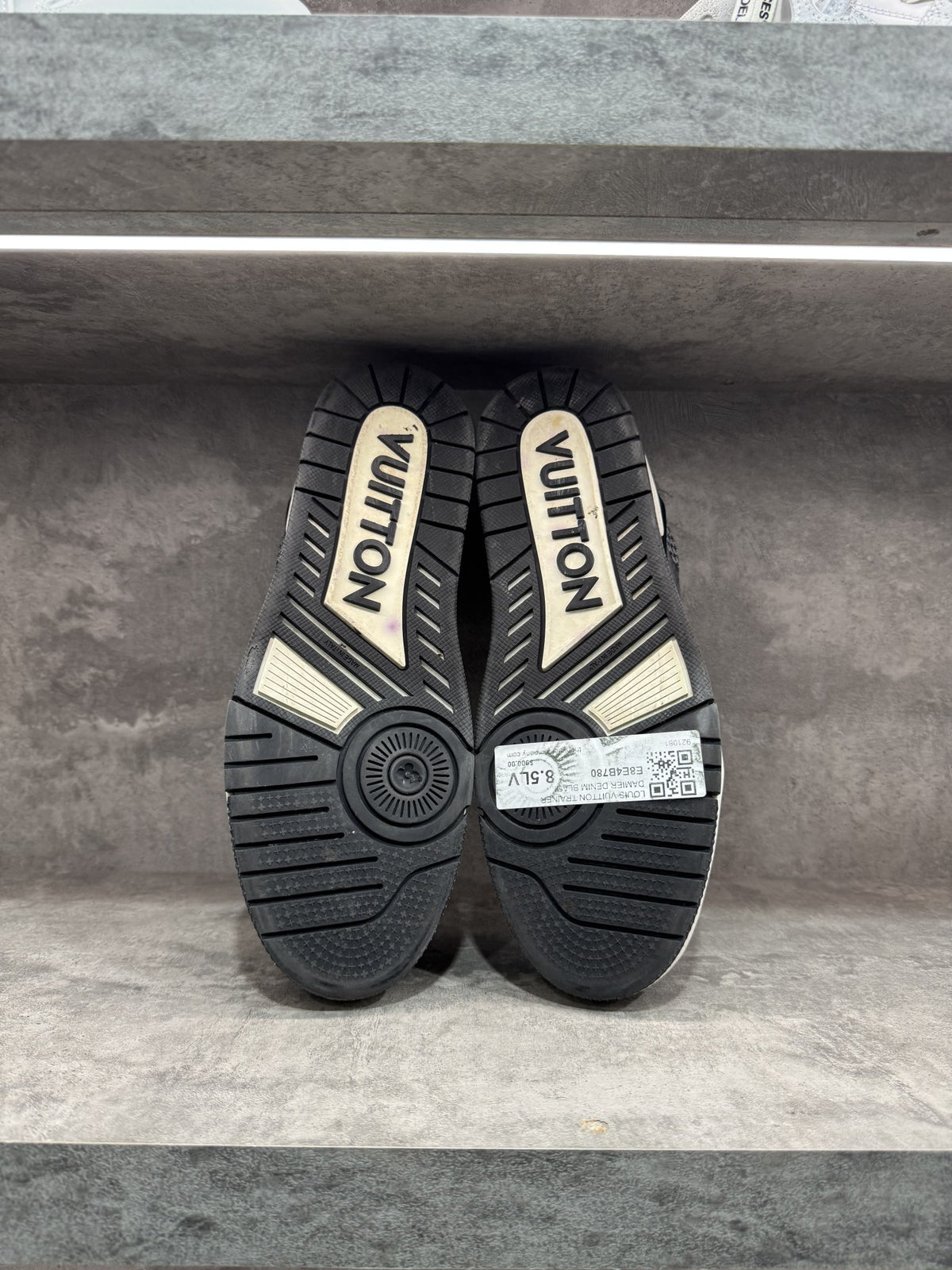 LOUIS VUITTON TRAINER DAMIER DENIM BLACK SNEAKERS
