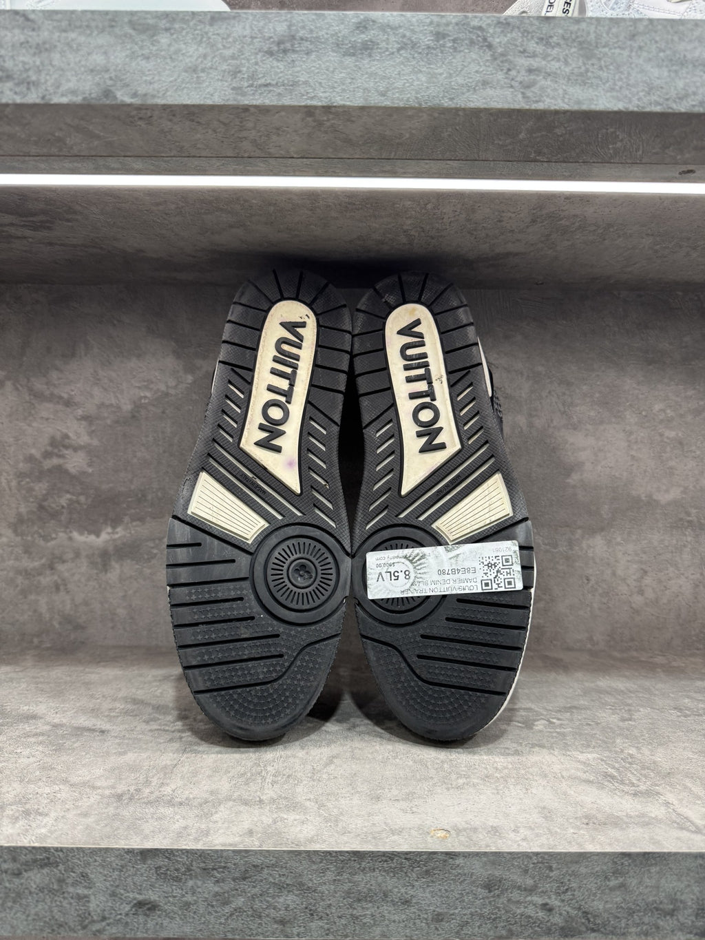 LOUIS VUITTON TRAINER DAMIER DENIM BLACK SNEAKERS