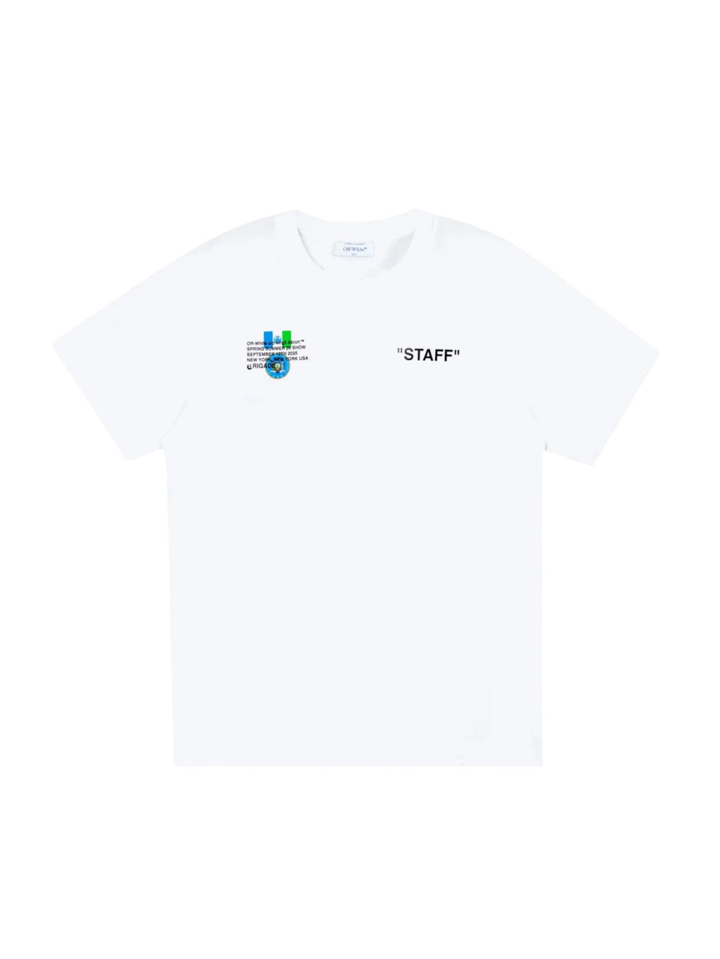 OFF WHITE X BRIGADE STAFF T-SHIRT WHITE