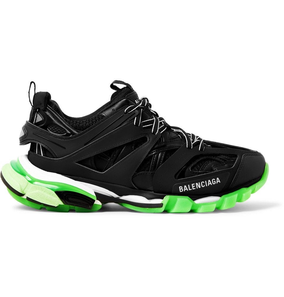 BALENCIAGA TRACK GLOW IN THE DARK BLACK GREEN