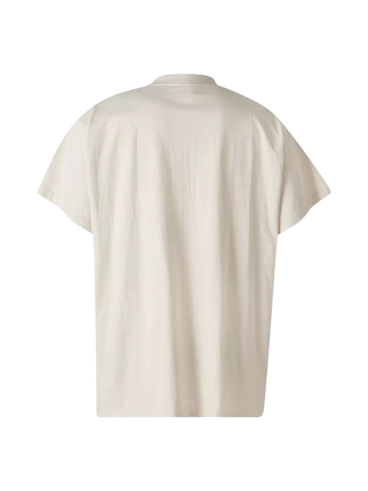 BALENCIAGA METAL BB STENCIL T-SHIRT BEIGE