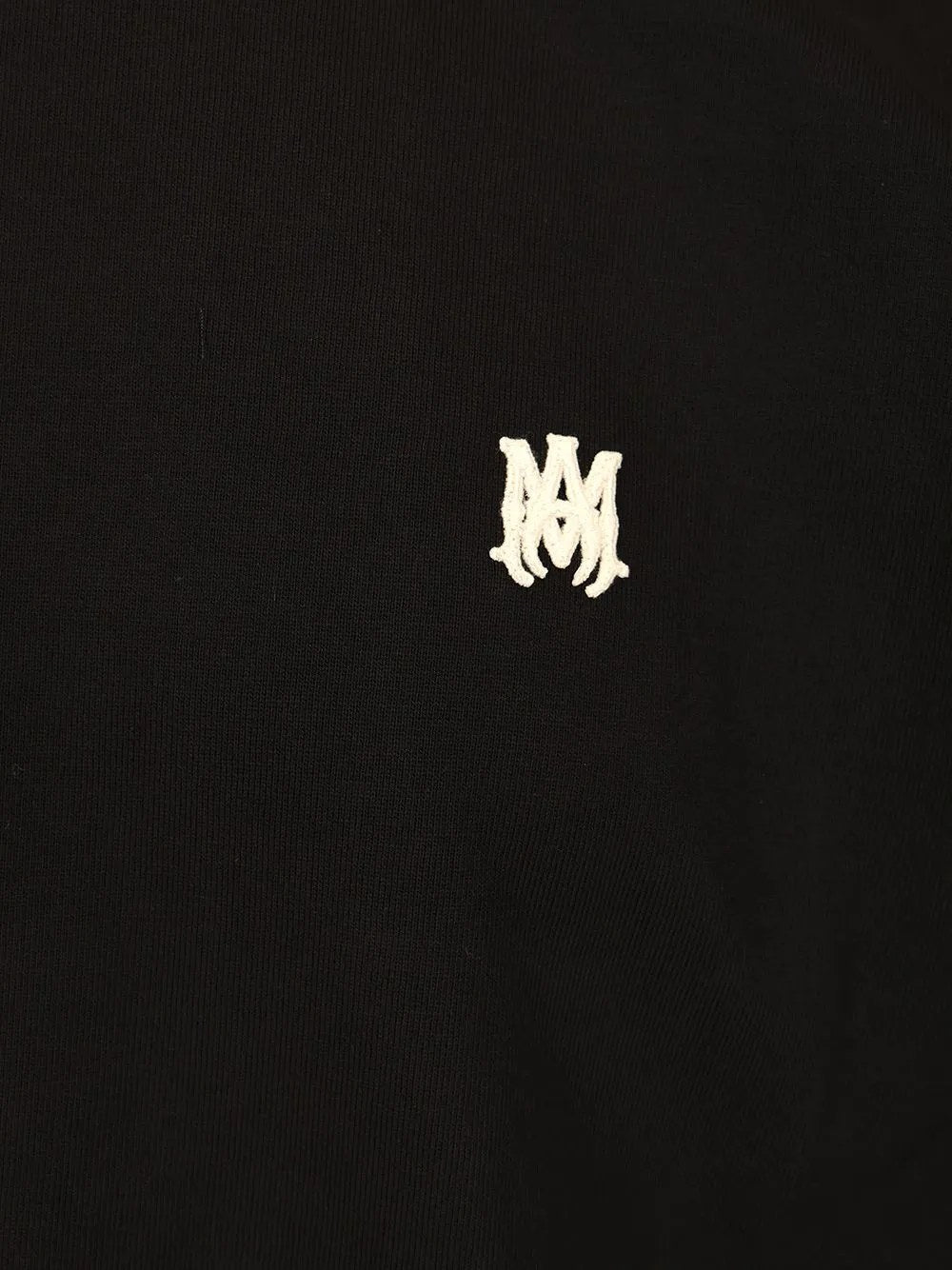 AMIRI MA LOGO EMBROIDERED T-SHIRT BLACK