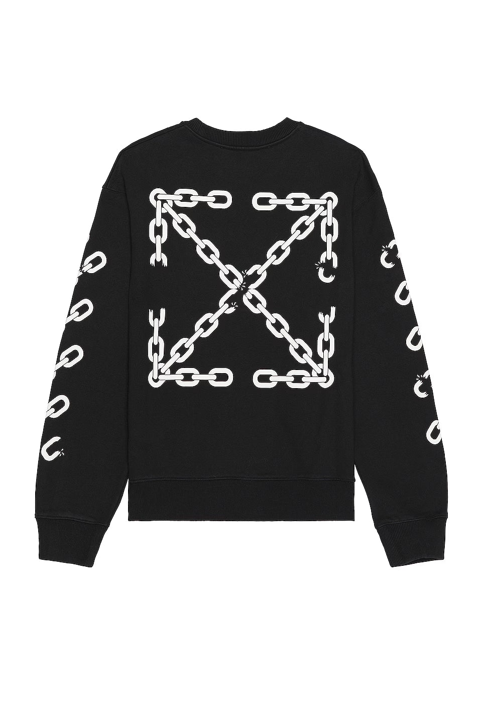 OFF WHITE CHAIN ARROW CREWNECK BLACK