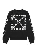 OFF WHITE CHAIN ARROW CREWNECK BLACK