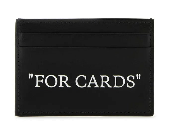 OFF WHITE "FOR CARDS" CARD HOLDER BLACK