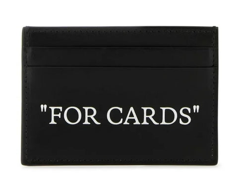 OFF WHITE "FOR CARDS" CARD HOLDER BLACK