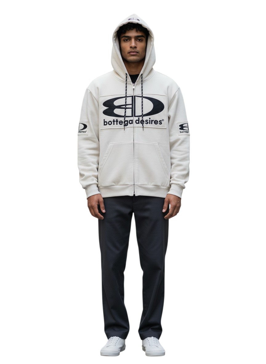 BOTTEGA DESIRES GREY TECH HOODIE