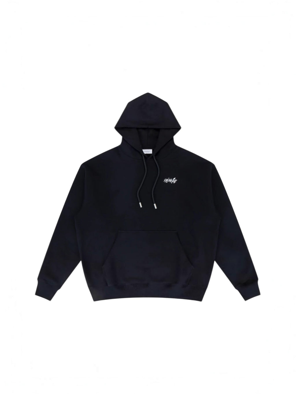 OFF WHITE PAINT SPLATTER ARROW HOODIE BLACK