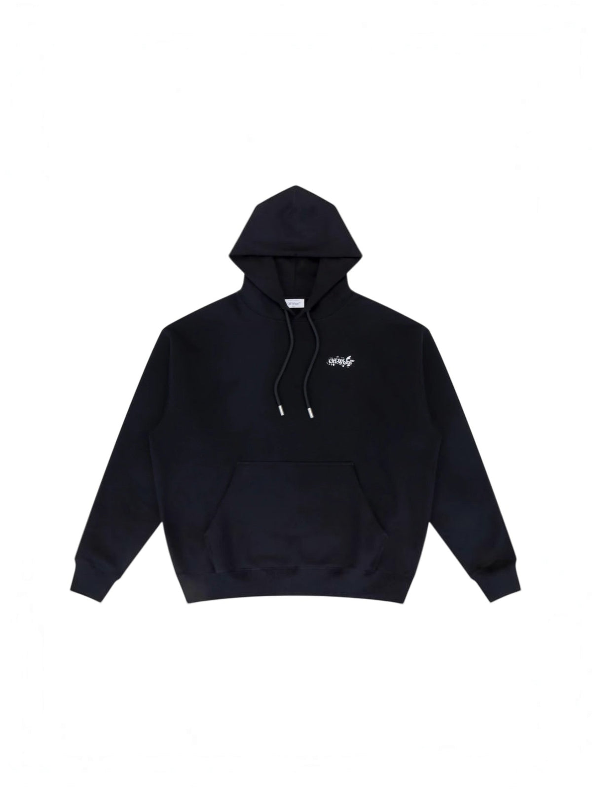 OFF WHITE PAINT SPLATTER ARROW HOODIE BLACK