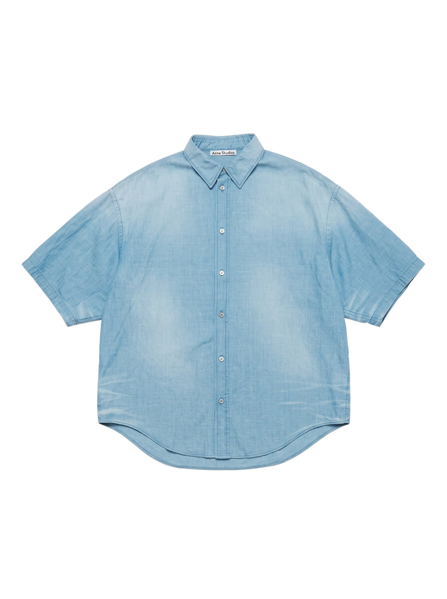 ACNE STUDIOS BUTTON UP SHIRT LOGO STAMP