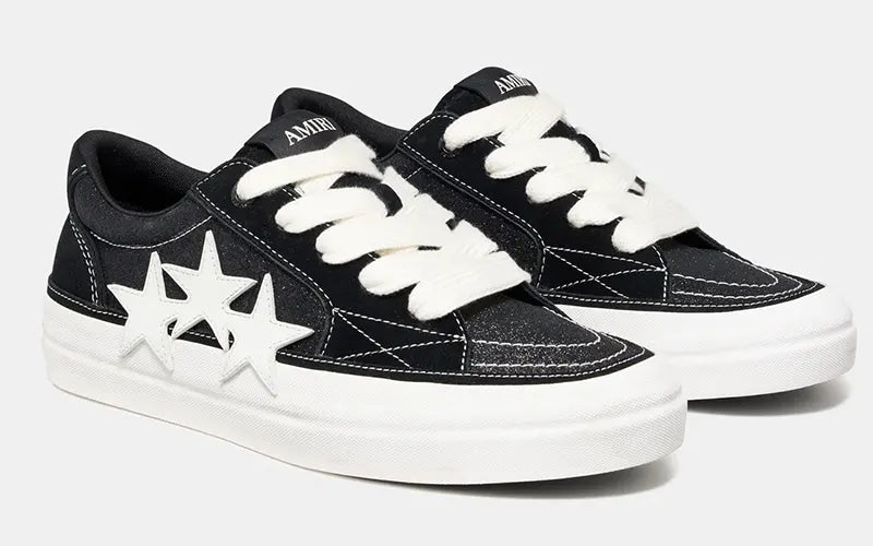 AMIRI BLACK GLITTER SUNSET SKATE SNEAKERS