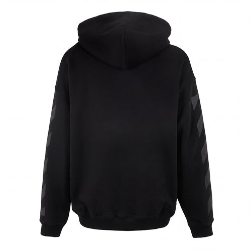 OFF WHITE OW DIAG SKATE HOODIE BLACK