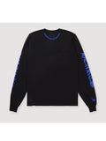CHROME HEARTS LONG SLEEVE 1988 NECK LOGO BLUE