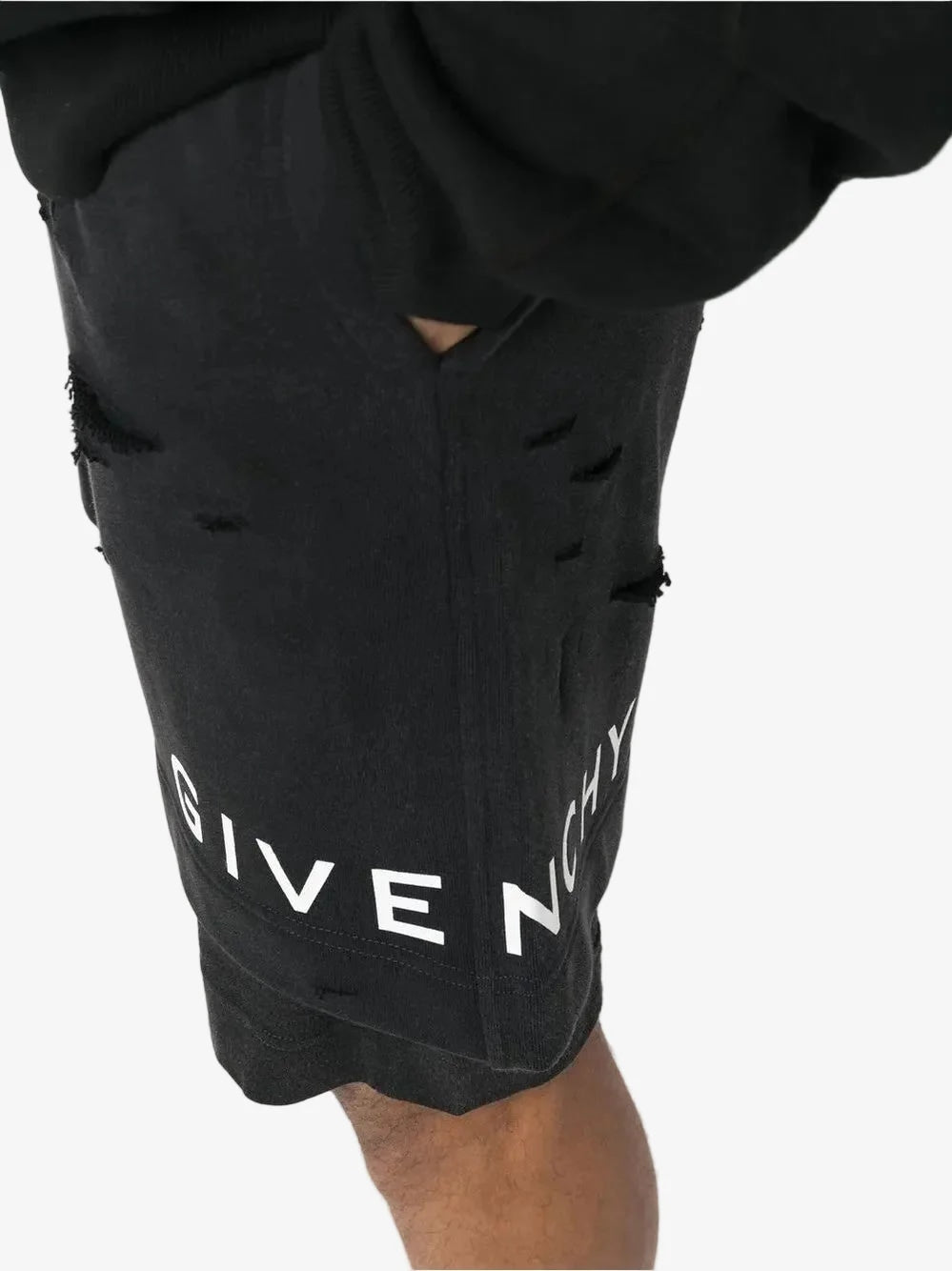 GIVENCHY CUTTED OUT SWEATSHORTS