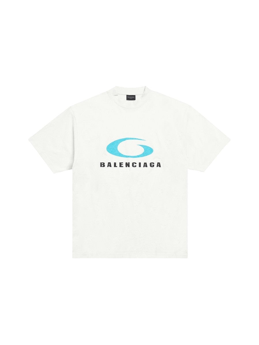 BALENCIAGA WHITE LOOP SPORTS ICON T-SHIRT