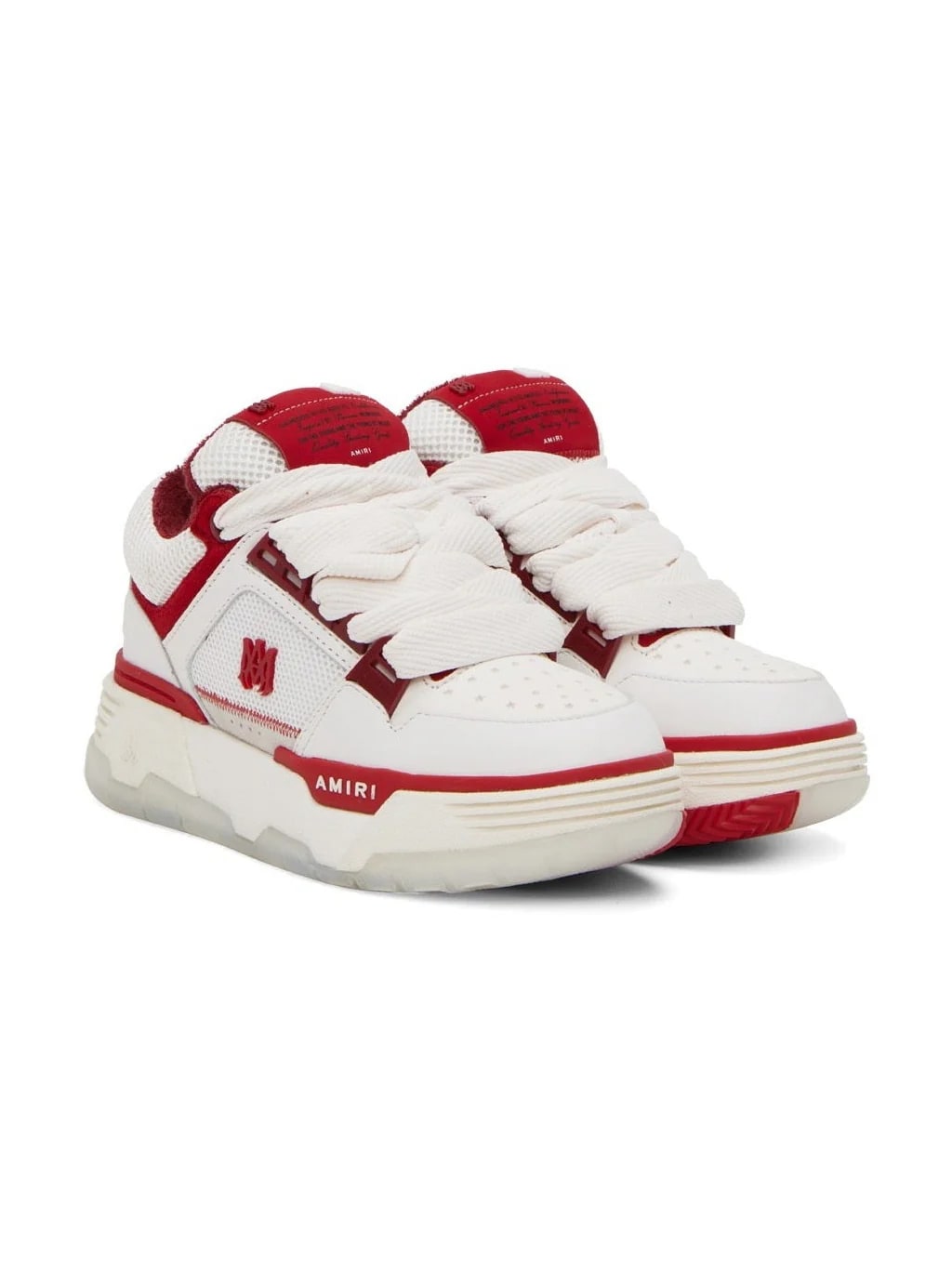 AMIRI MA-1 ALABASTER RED SNEAKERS