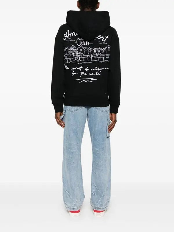 AMIRI RESORT CLUB HOODIE BLACK